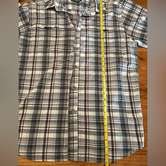 Stillwater Supply Company Button Down Short Sleeve Plaid Shirt Pockets XL - Picture 5 of 6